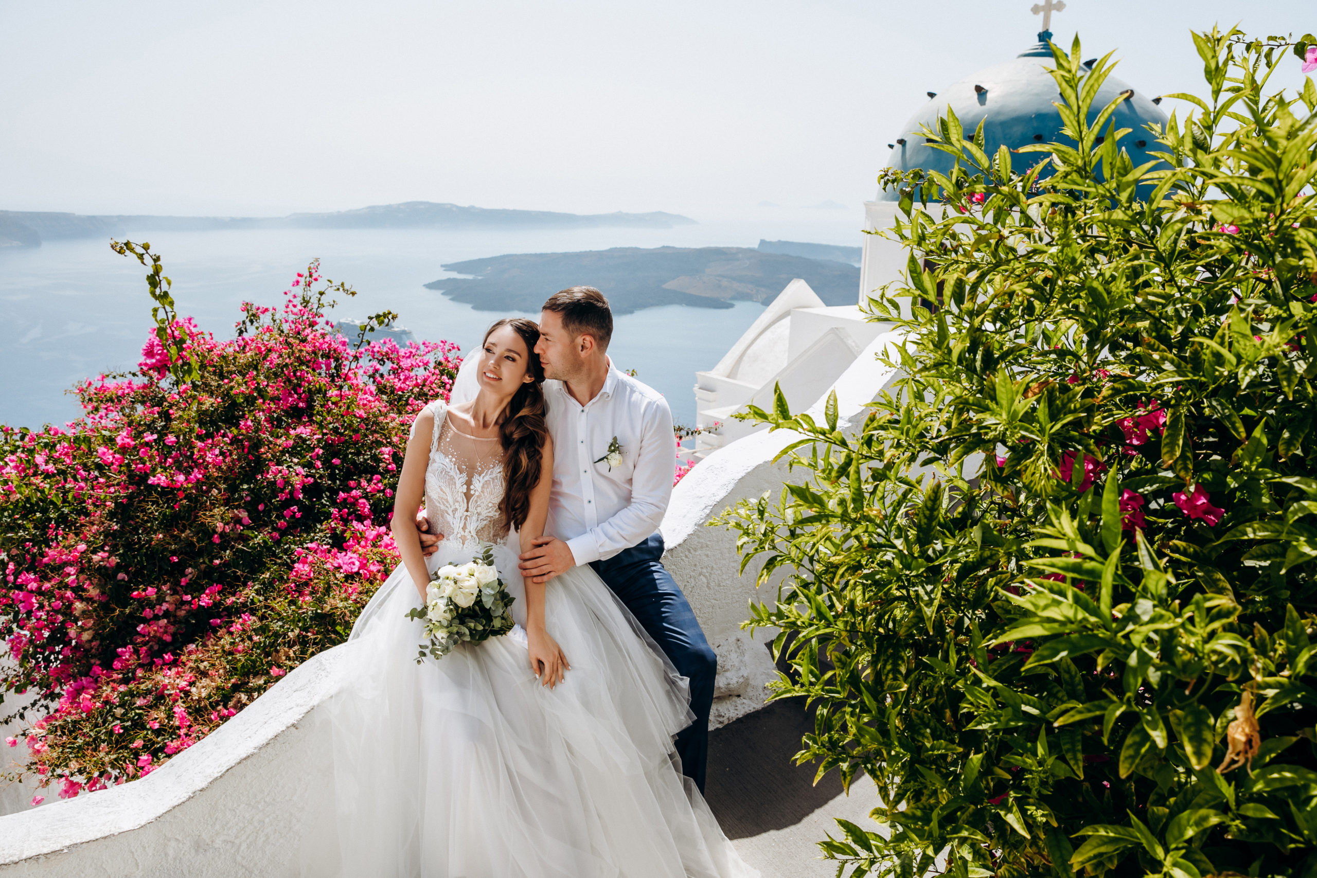 Анна и Дмитрий: свадьба на санторини, свадебное агентство Julia Veselova - Фото 26