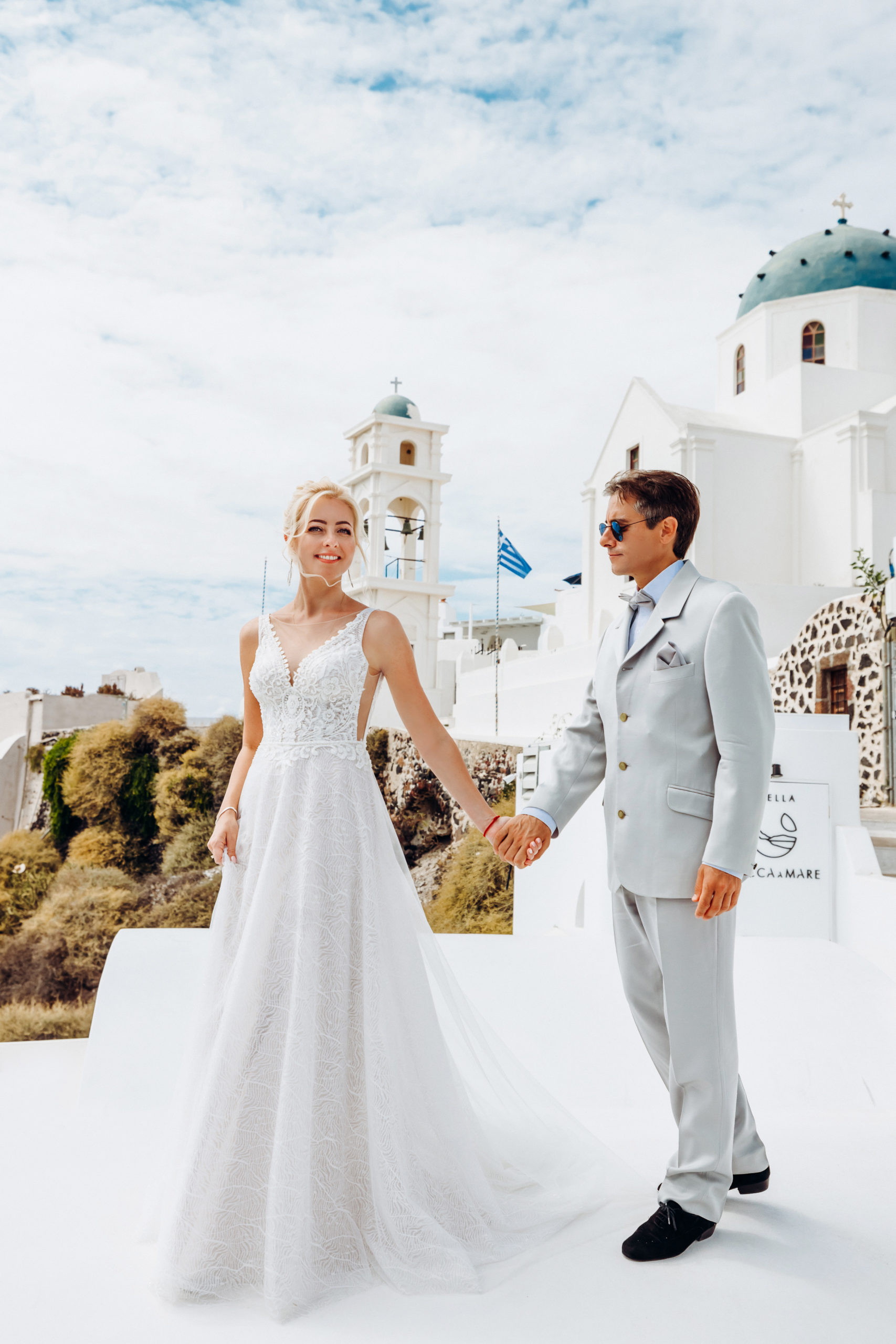 Натали и Маркос: свадьба на санторини, свадебное агентство Julia Veselova - Фото 32