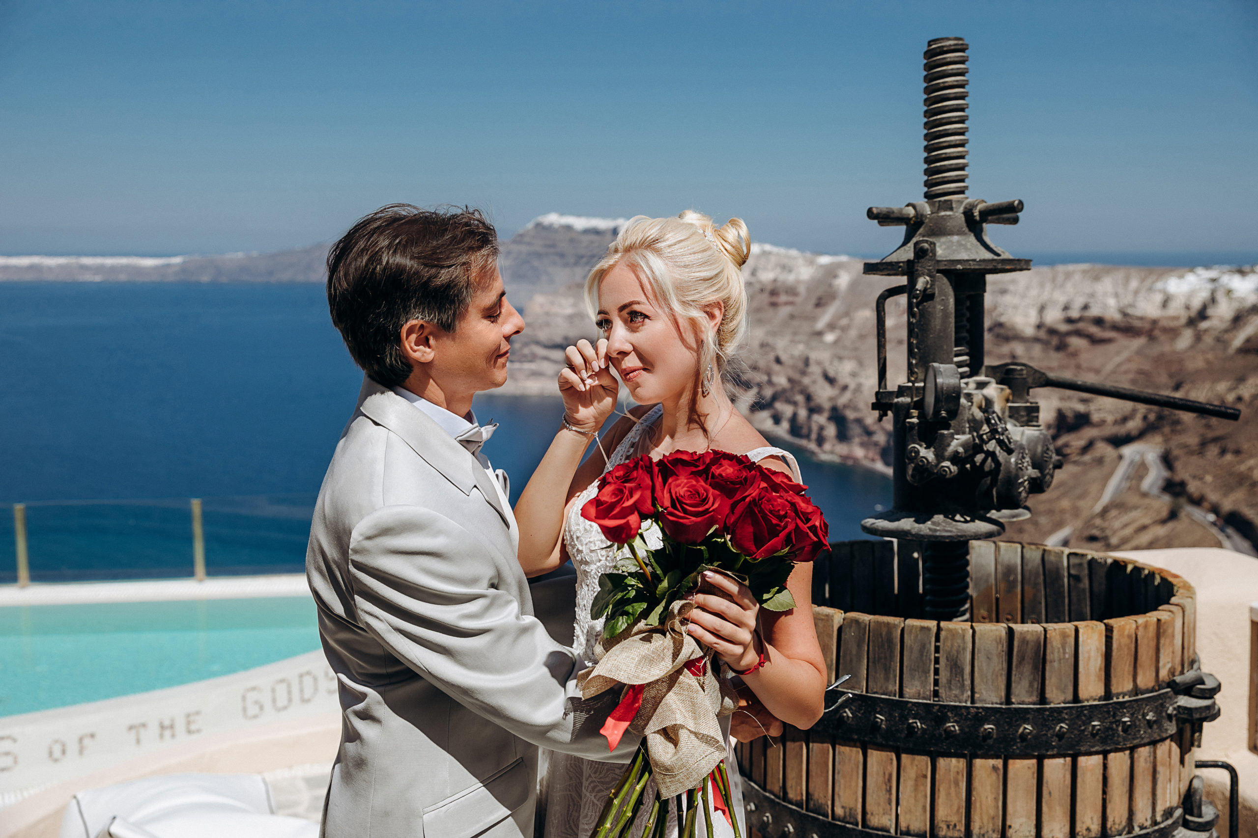 Натали и Маркос: свадьба на санторини, свадебное агентство Julia Veselova - Фото 15