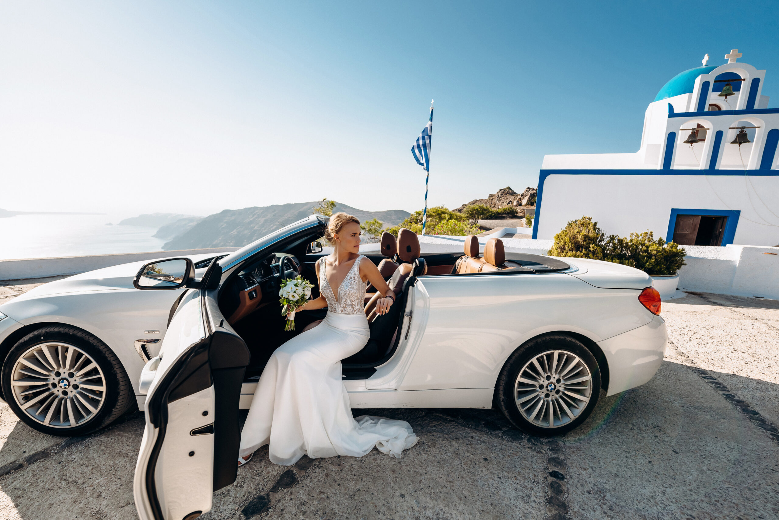 Аренда автомобилей: свадьба на санторини, свадебное агентство Julia Veselova - Фото 4