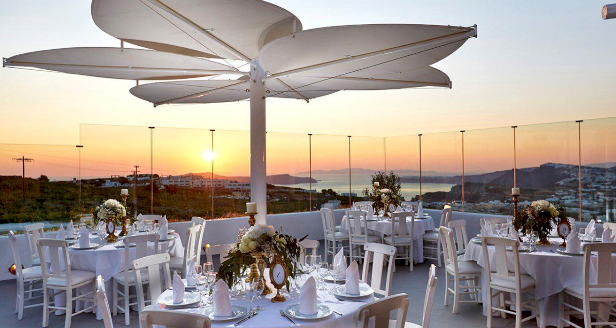 Restorani pulmapaigad ja vastuvõtt Santorini saarel Kreekas: свадьба на санторини, свадебное агентство Julia Veselova - Фото 3