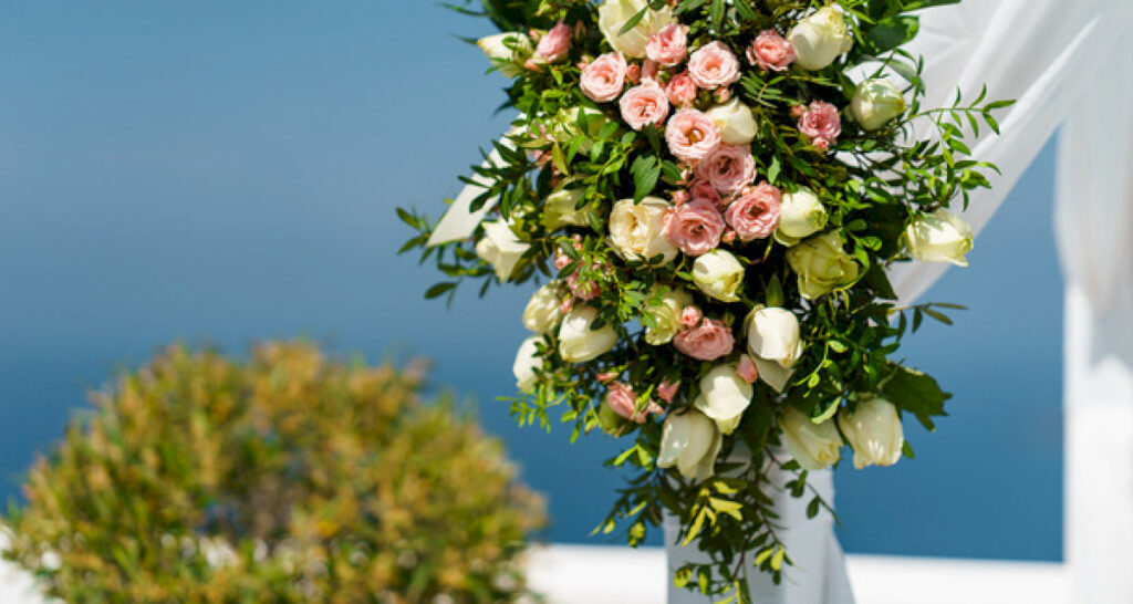 Флористика и декор: свадьба на санторини, свадебное агентство Julia Veselova