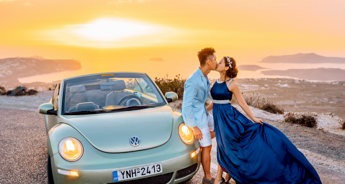 Аренда автомобилей: свадьба на санторини, свадебное агентство Julia Veselova - Фото 1