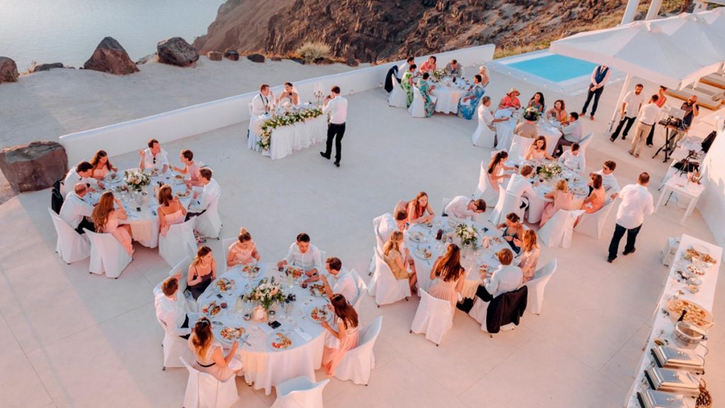 Где можно отметить юбилей свадьбы?: свадьба на санторини, свадебное агентство Julia Veselova