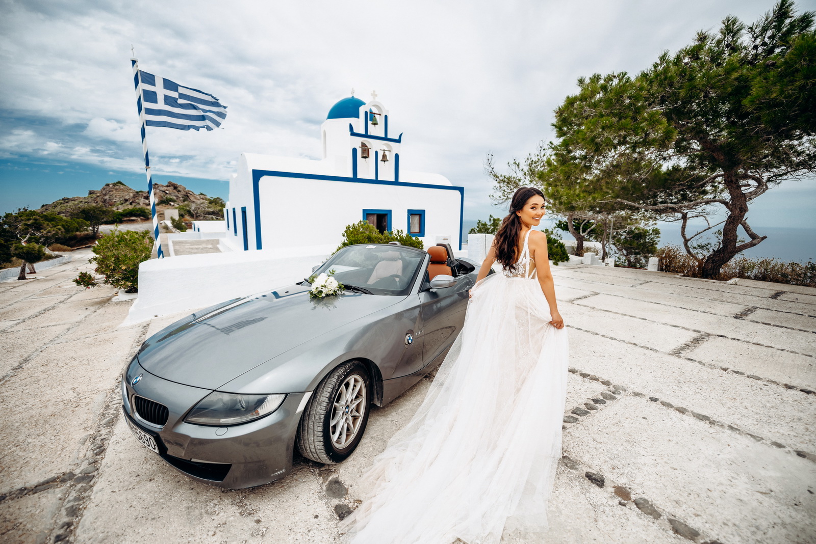 Renting a car on Santorini island: свадьба на санторини, свадебное агентство Julia Veselova - Фото 2