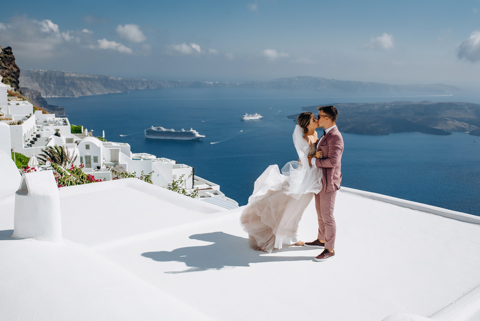 Свадьба в Греции: свадьба на санторини, свадебное агентство Julia Veselova - Фото
