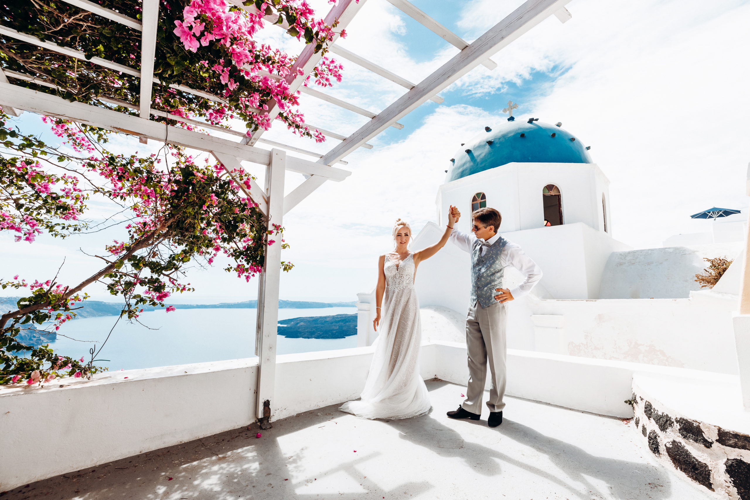 Натали и Маркос: свадьба на санторини, свадебное агентство Julia Veselova - Фото 24