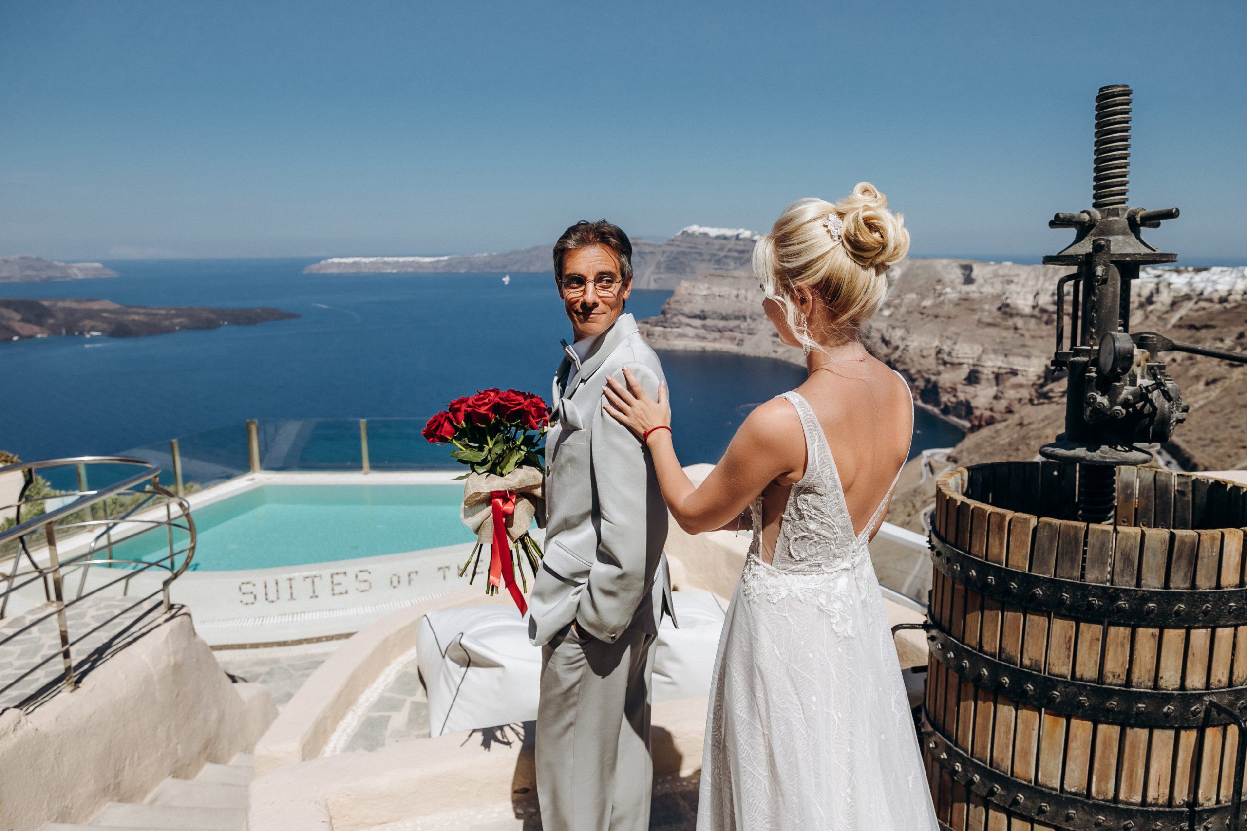 Натали и Маркос: свадьба на санторини, свадебное агентство Julia Veselova - Фото 13