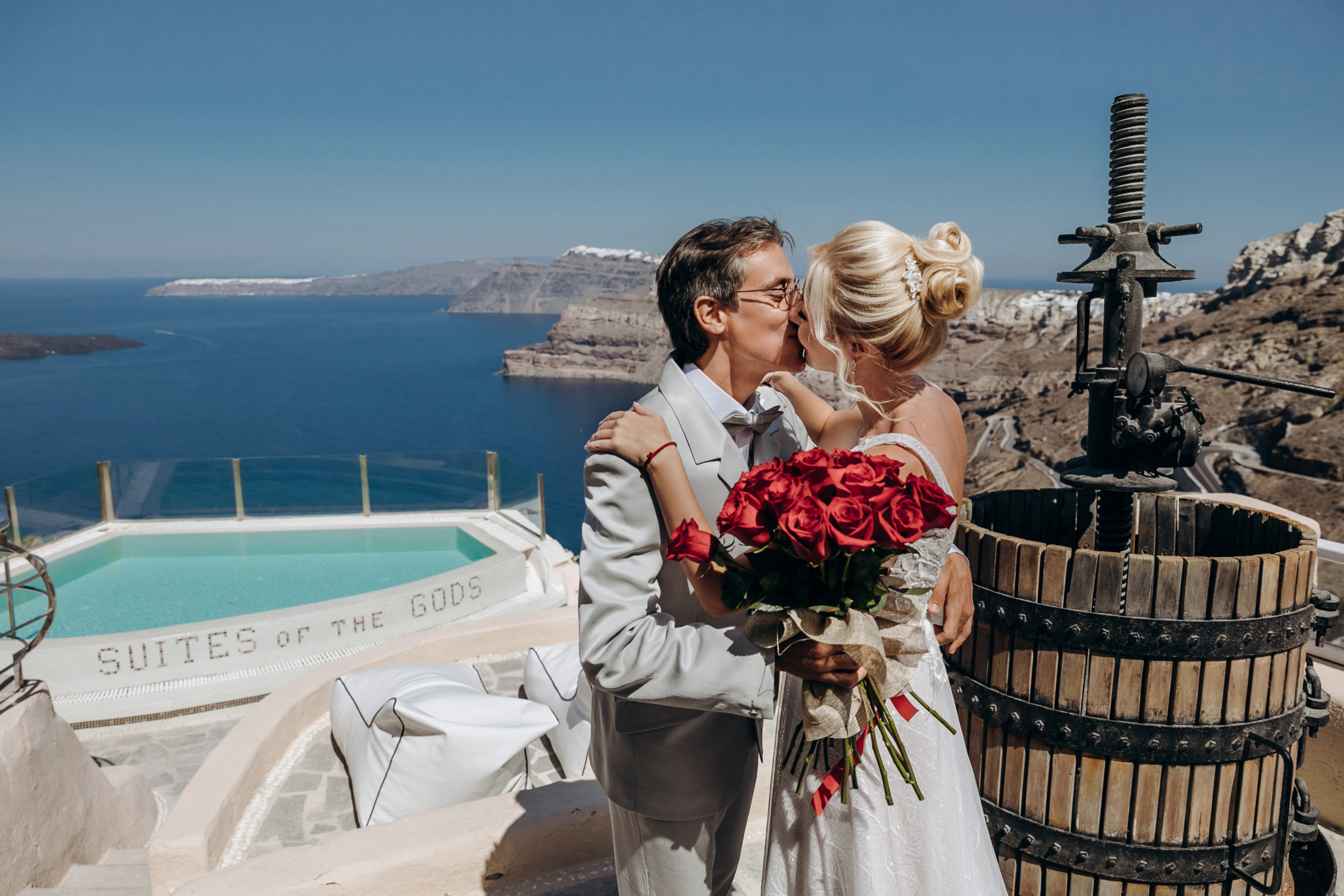 Натали и Маркос: свадьба на санторини, свадебное агентство Julia Veselova - Фото 14