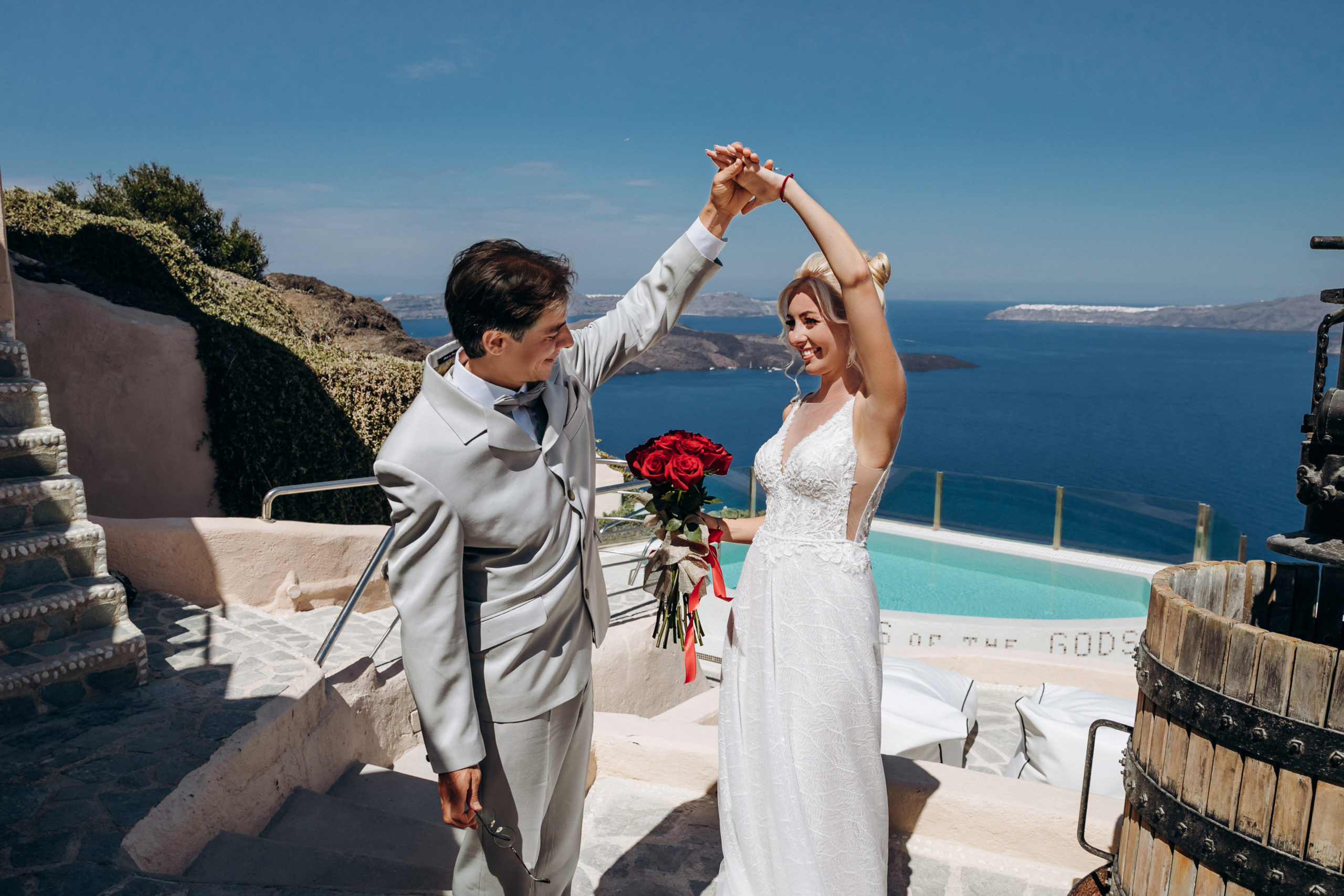 Натали и Маркос: свадьба на санторини, свадебное агентство Julia Veselova - Фото 16